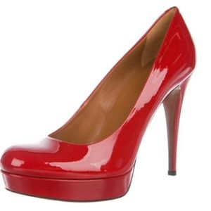 Gucci Red Patent Leather Pumps